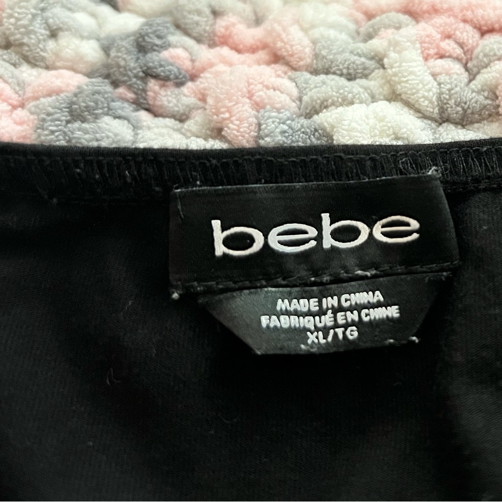 Bebe Black wide leg jumpsuit | romper - Picture 4 of 7